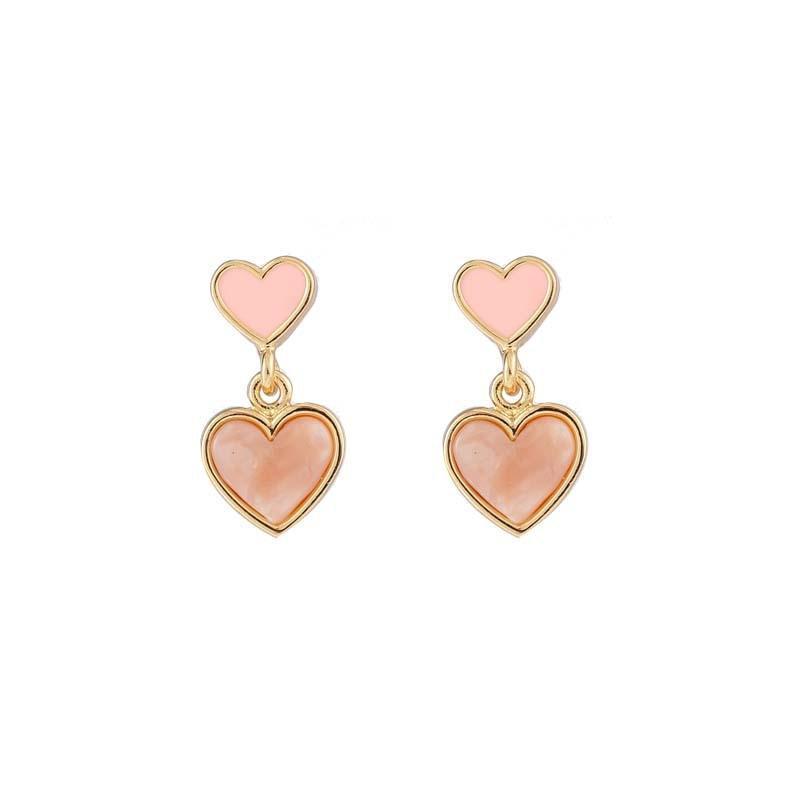 Pink heart clip on earrings - Sissy Panty Shop