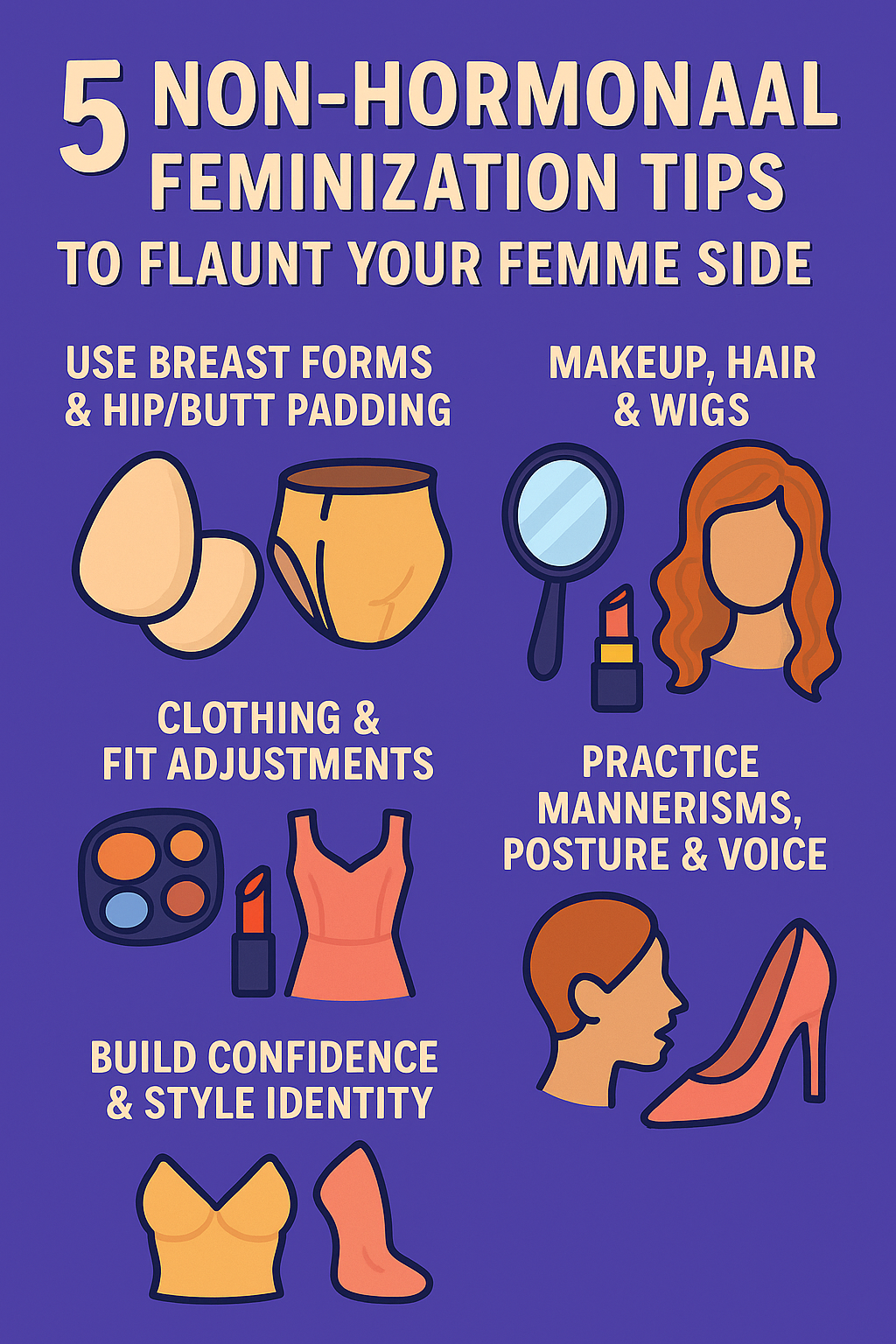 5 Non-Hormonal Feminization Tips to Flaunt Your Femme Side (Style, Curves & Confidence)