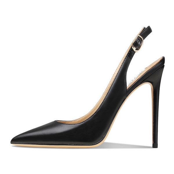 Pointed Toe Stiletto Slingback Pumps