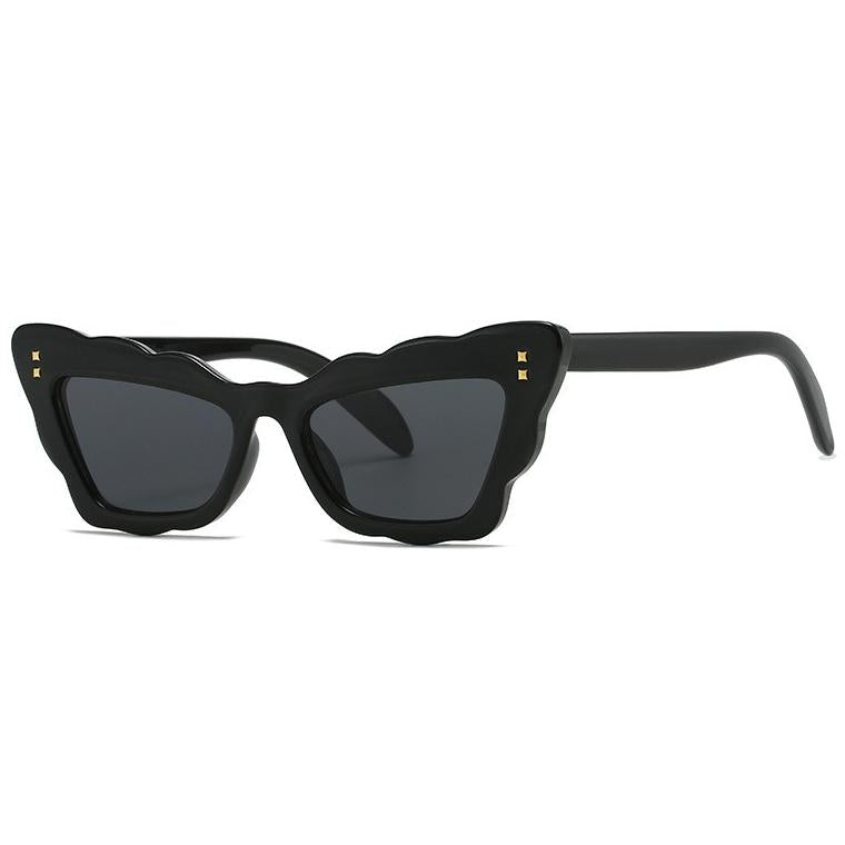 Wave Border Cat Eye Sunglasses