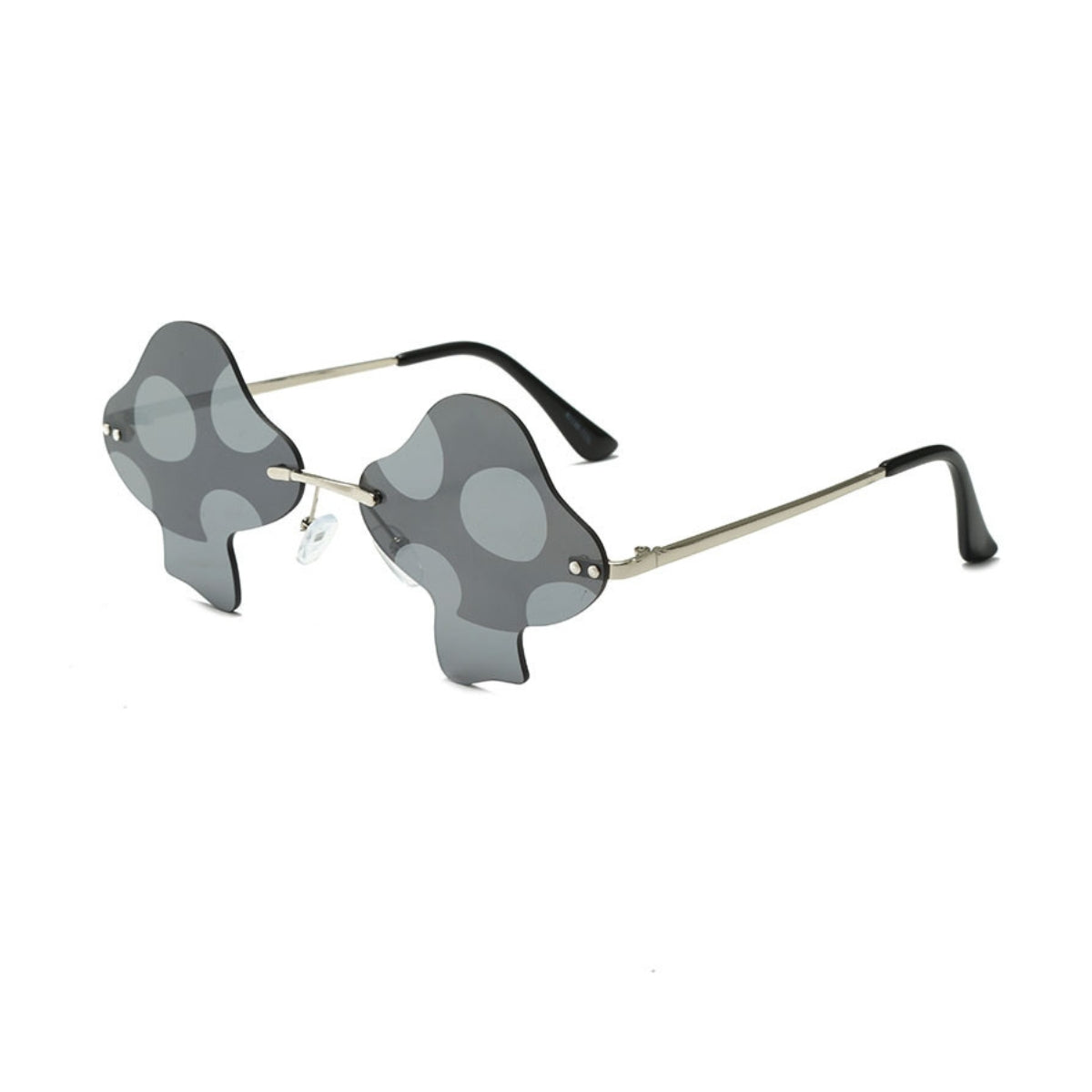 Multicolor Mushroom Shape Rimless Sunglasses