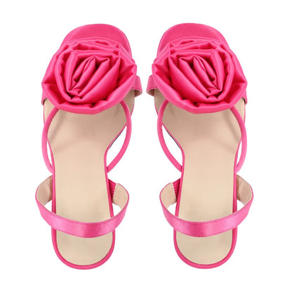 Slingback Flower Sissy Sandals