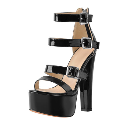 Onlymaker Sandals Platform Chunky High Heels