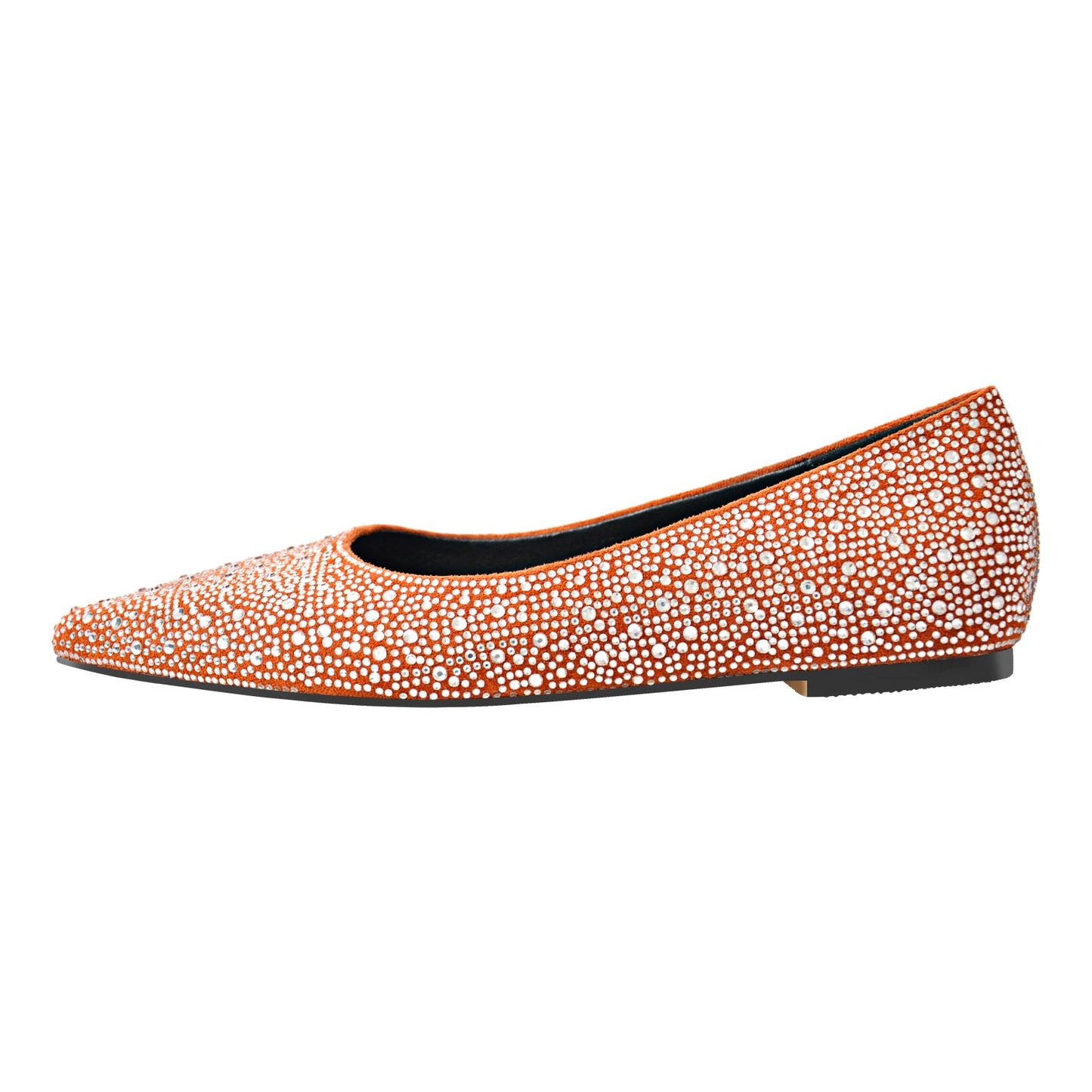 Pointed Toe Rhinestones Flats