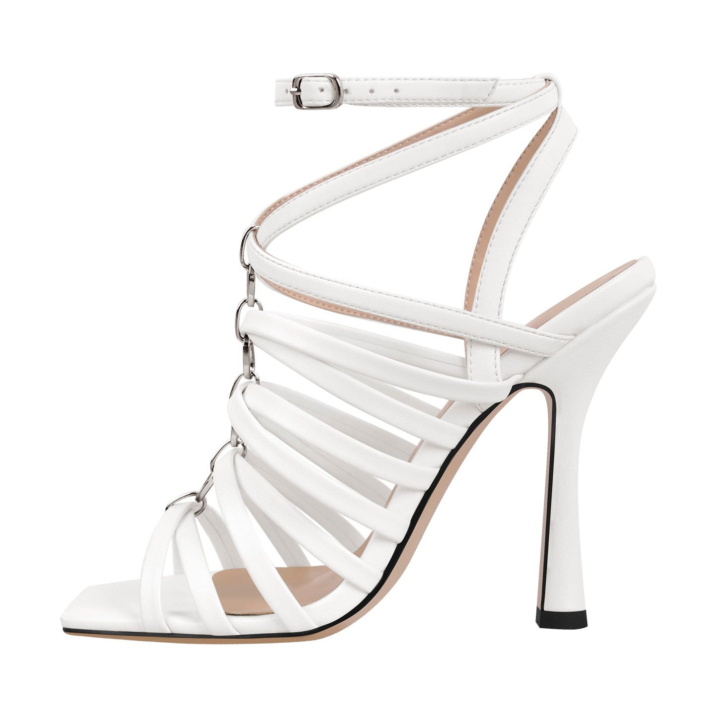 Open Toe Gladiator Hoof Heels Sandals