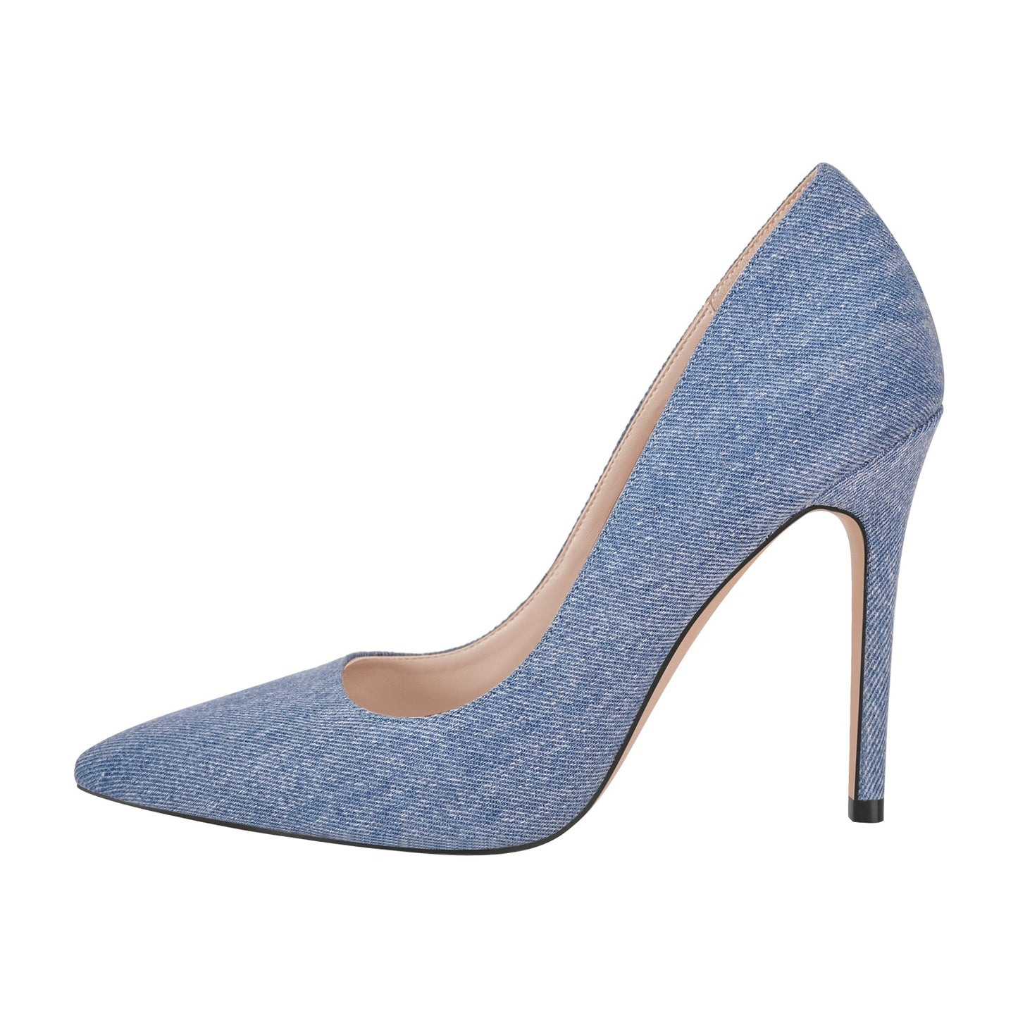 Denim Pointed Toe Stilettos Pumps