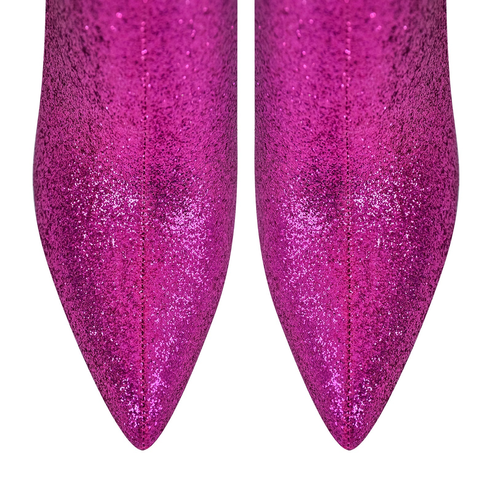 Pointed Toe Glitter Stilettos Ankle Boots