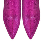 Pointed Toe Glitter Stilettos Ankle Boots