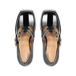 Chunky Heel Straps Mary Jane Pumps