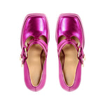 Chunky Heel Straps Mary Jane Pumps