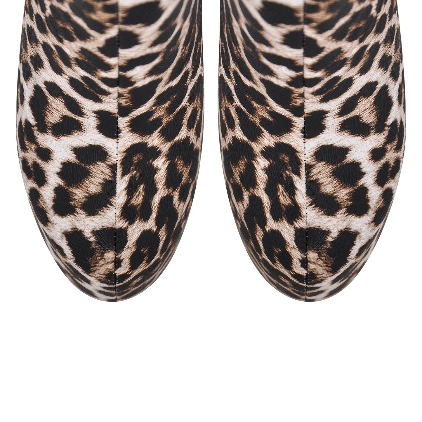 Leopard Platform Stiletto Ankle Boots