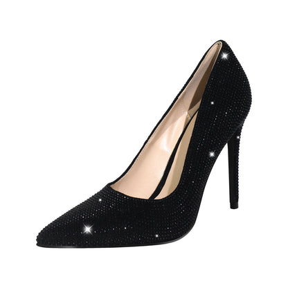 Rhinestone Pointed Toe Stiletto Pumps