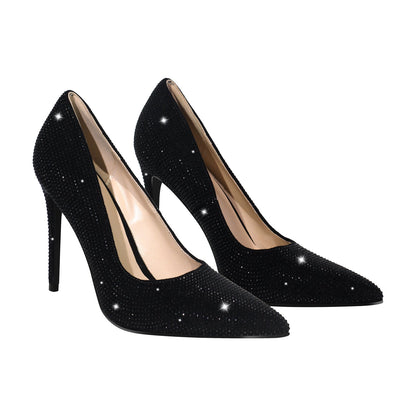 Rhinestone Pointed Toe Stiletto Pumps