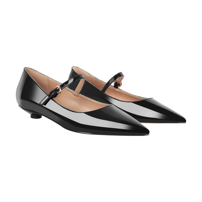 Patent Leather Round Heel Flats