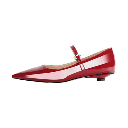 Patent Leather Round Heel Flats