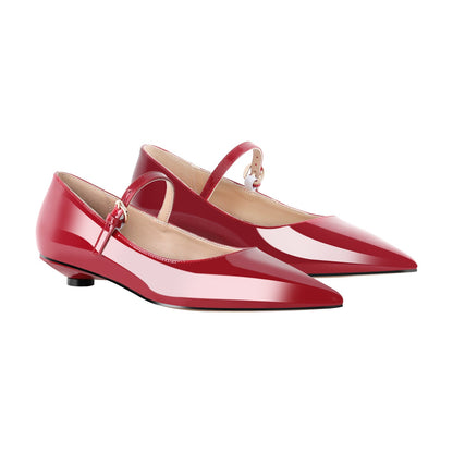 Patent Leather Round Heel Flats