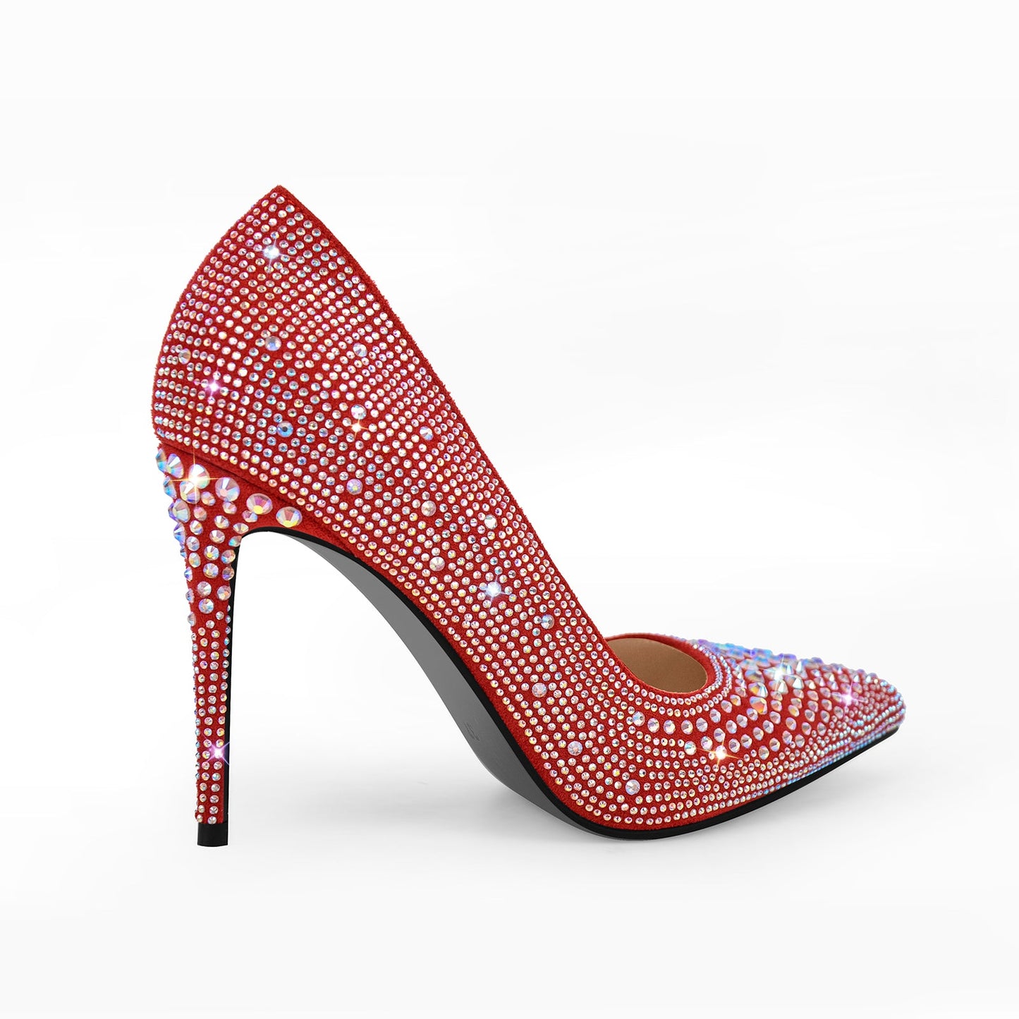 Rhinestone Pointed Toe Stiletto Pumps