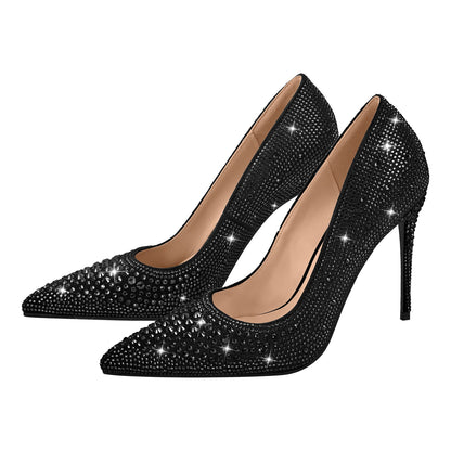 Rhinestone Pointed Toe Stiletto Pumps