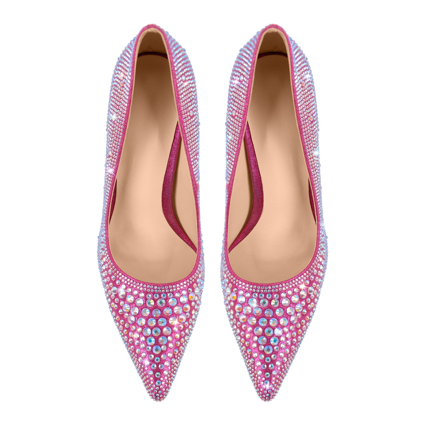 Rhinestone Pointed Toe Stiletto Pumps