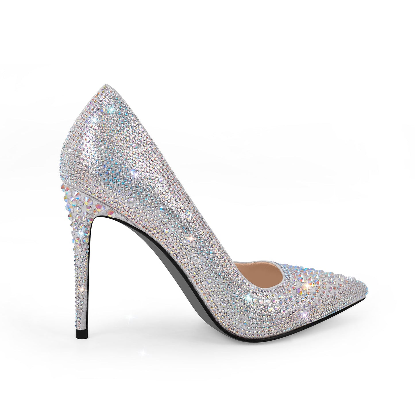 Rhinestone Pointed Toe Stiletto Pumps