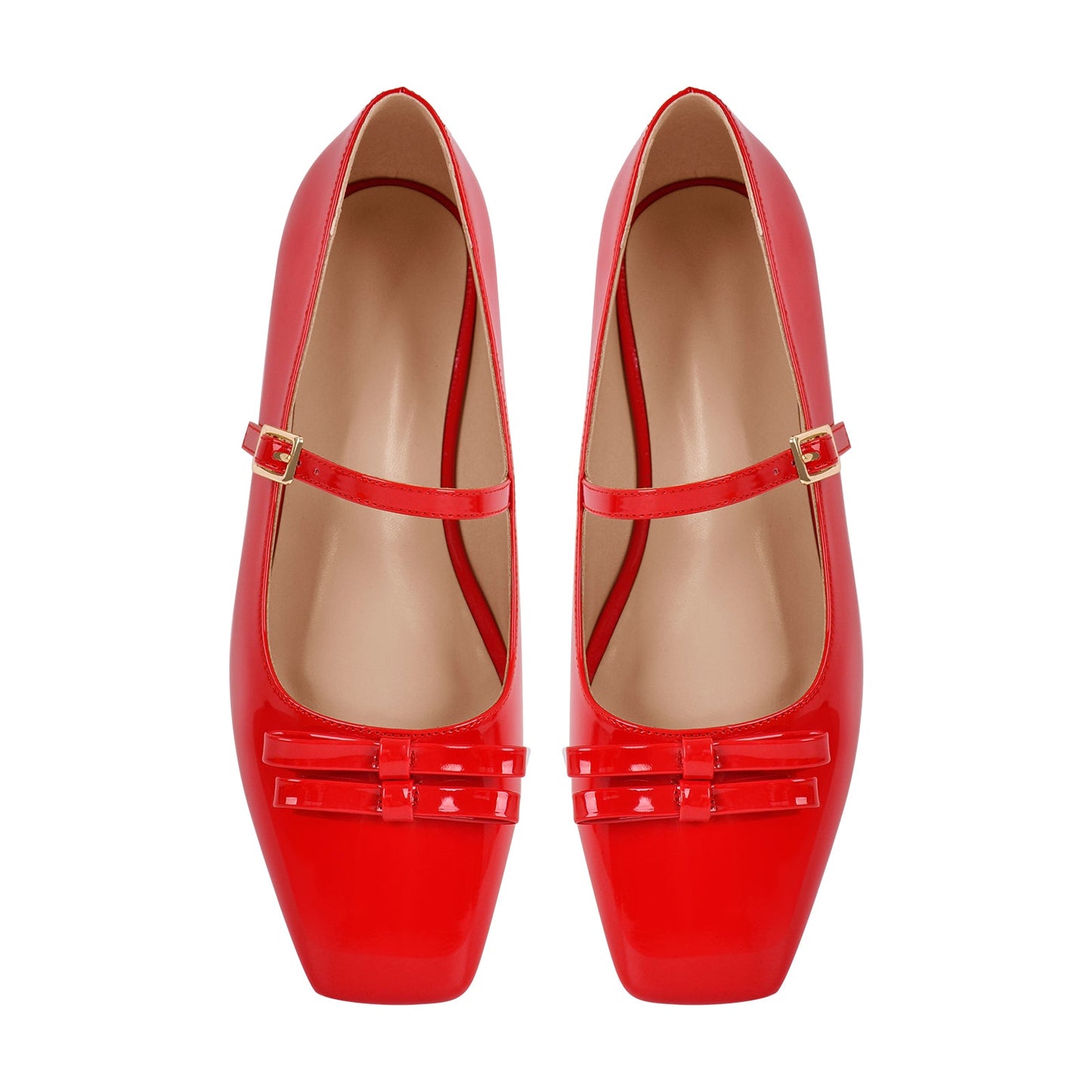 Square Toe Ballet Flats