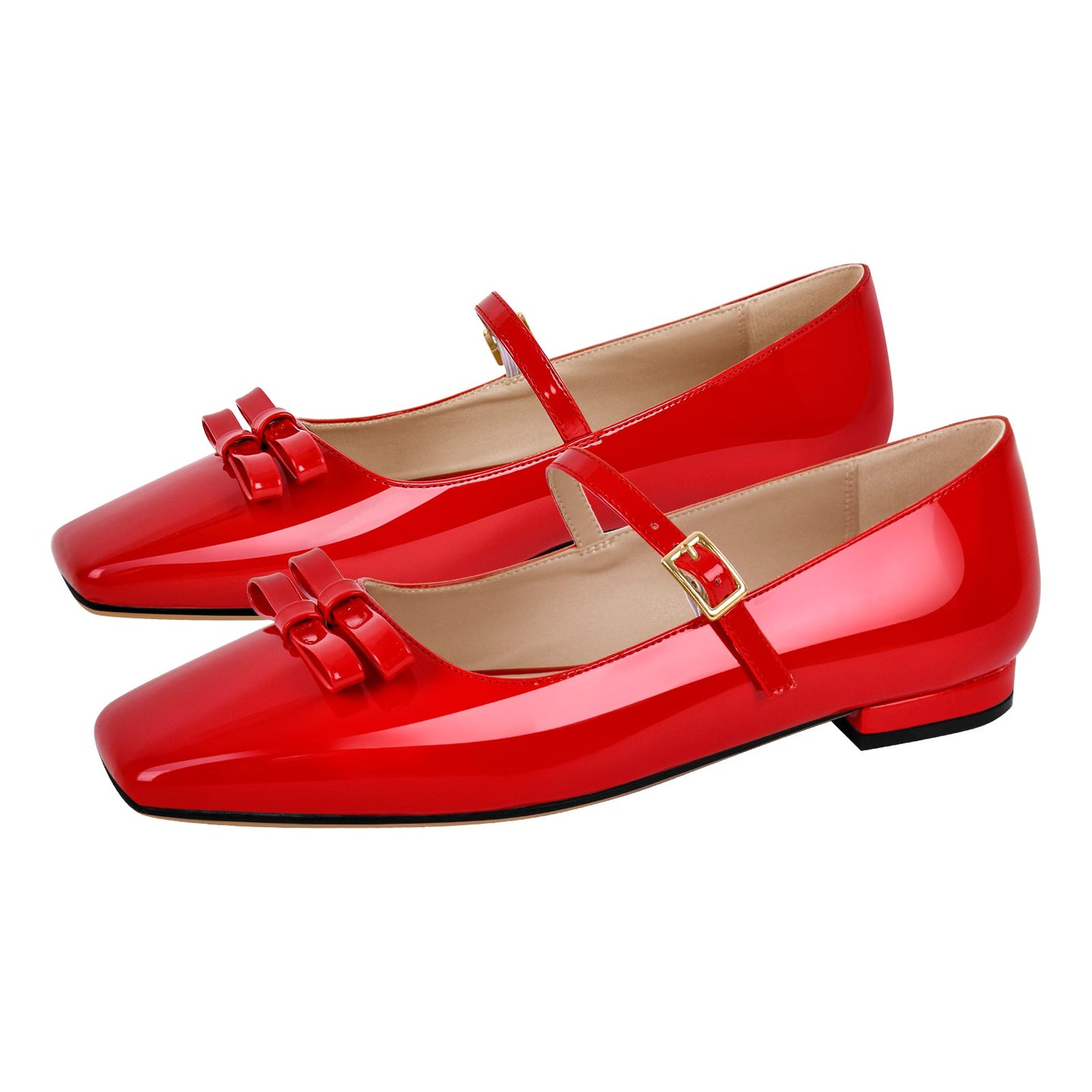 Square Toe Ballet Flats