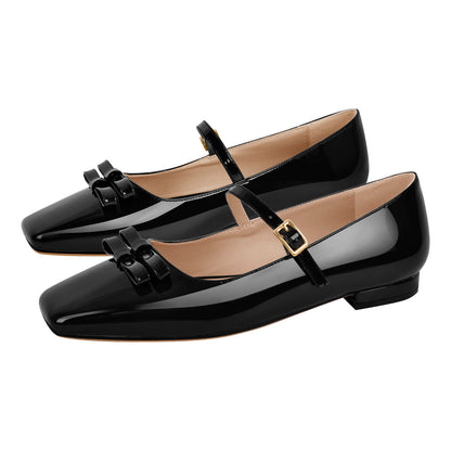 Square Toe Ballet Flats