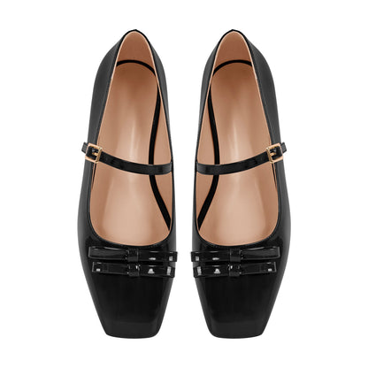 Square Toe Ballet Flats