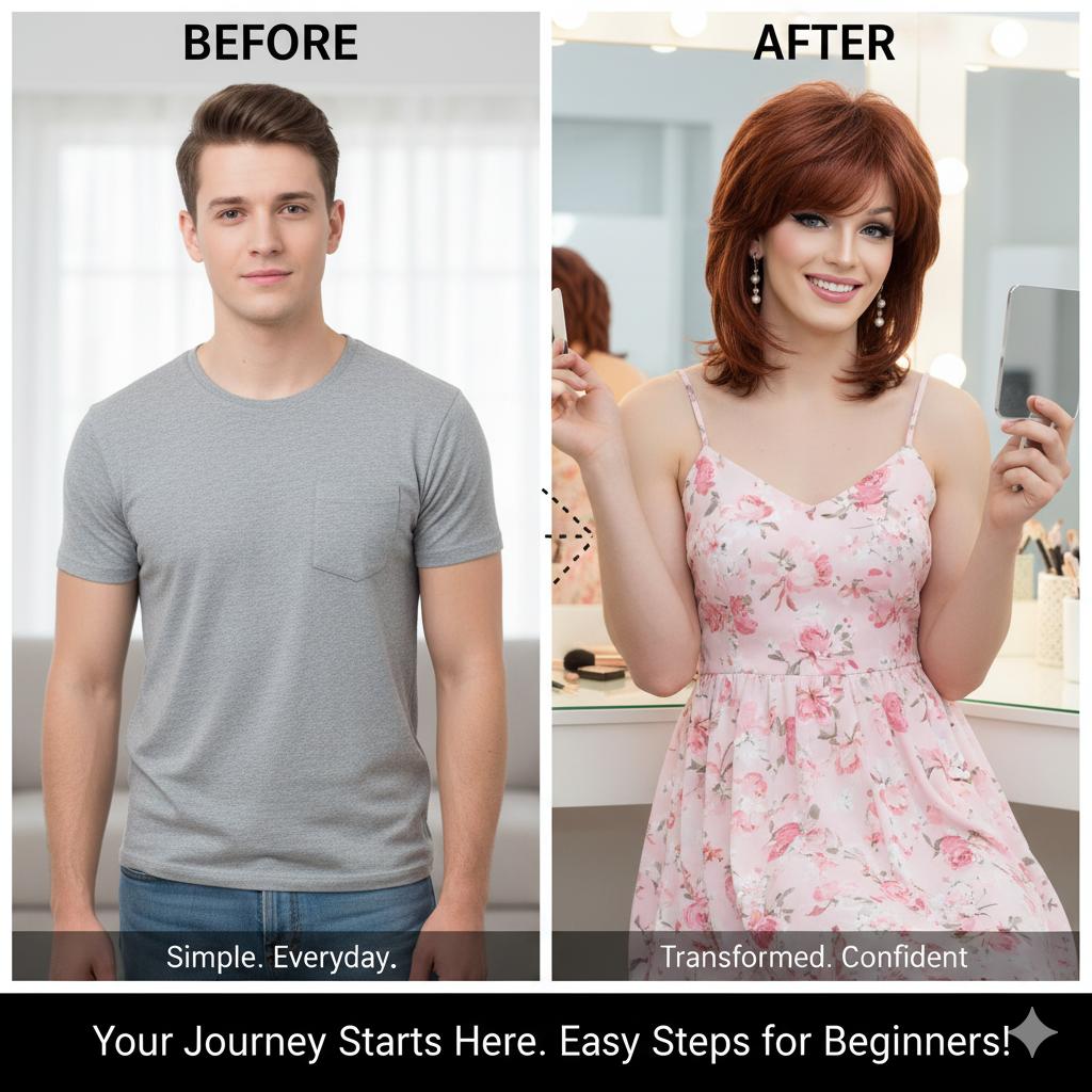 Alexis Sissy Short Wig: Femme Transformation Essential