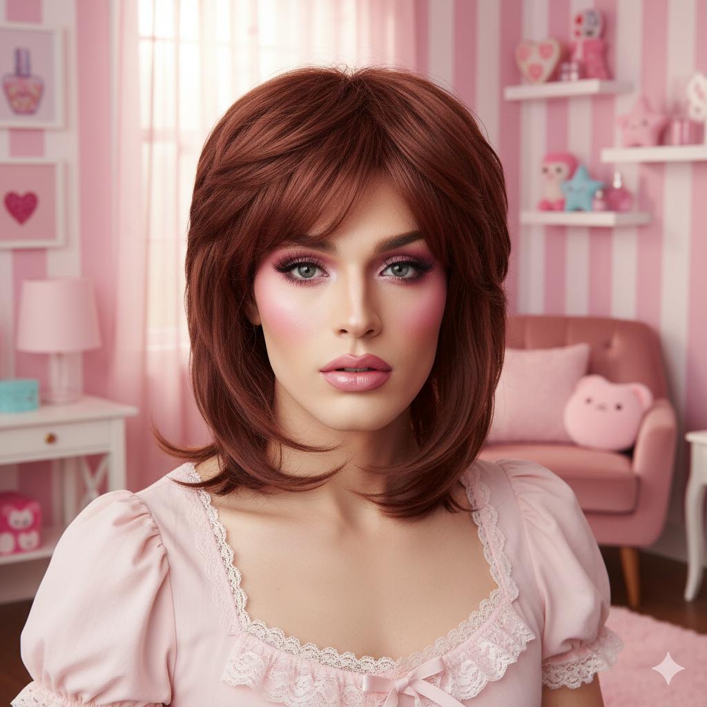 Alexis Sissy Short Wig: Femme Transformation Essential