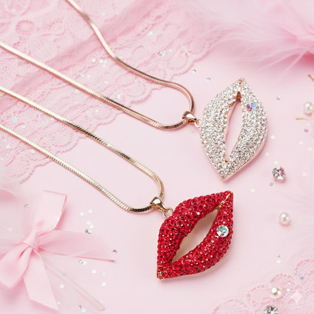 Dainty Feminine Pendant Necklace for Sissies - 76cm Chain