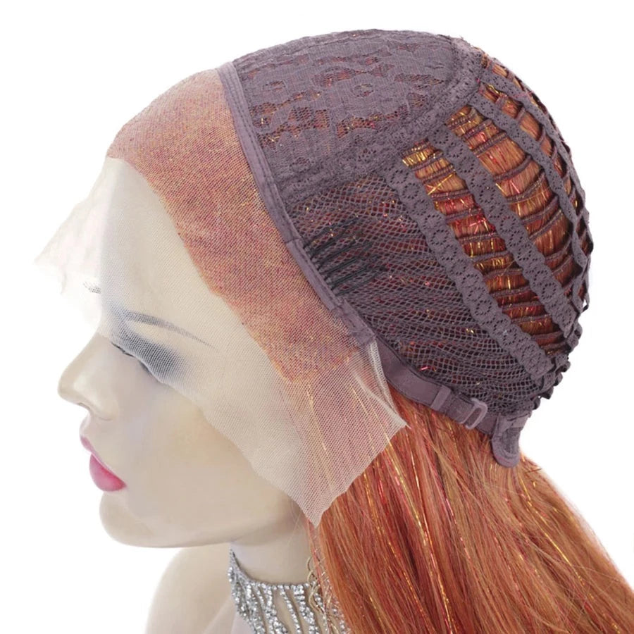 Glamourize Your Look with our Sassy Lace Front Glitter Wig - Perfect for Men Embracing Feminine Elegance! - Sissy Panty Shop