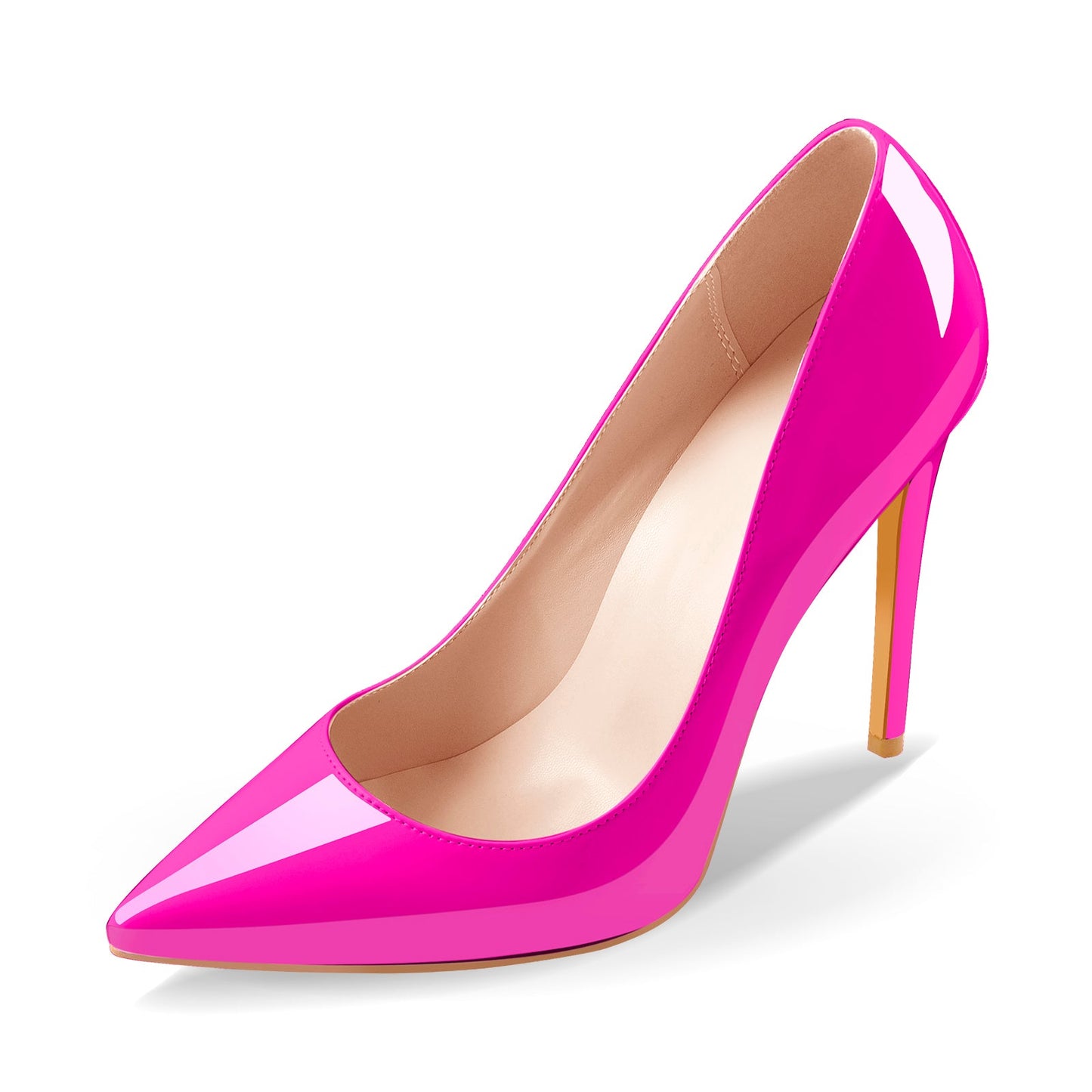 Rose Red Pointed Toe High Heel Stiletto Pumps