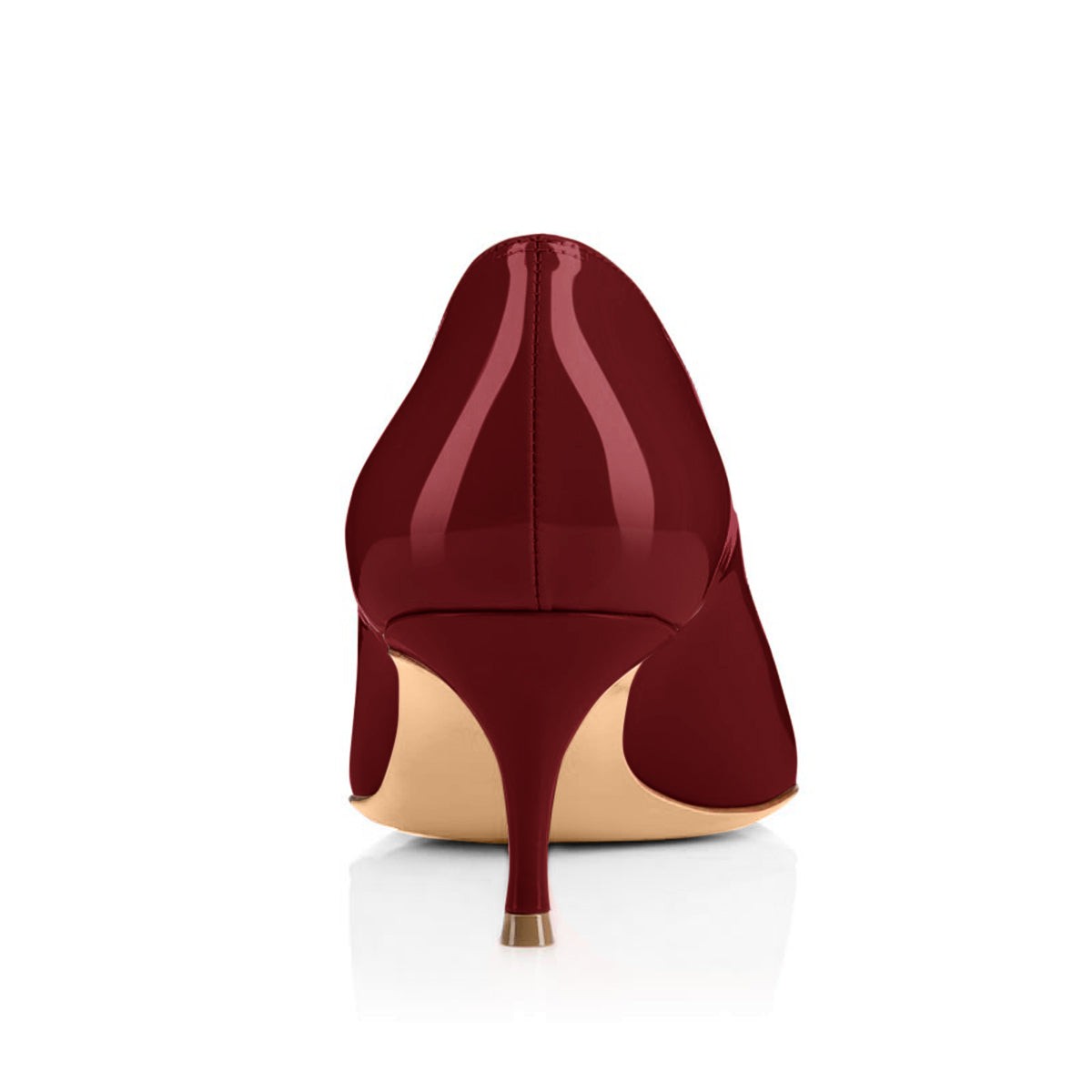 Onlymaker Pumps Burgundy 2.5 inches Heels