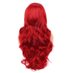 Sassy Scarlet Temptation: Red Lace Front Long Wavy Wig for Glamorous Feminization - Sissy Panty Shop