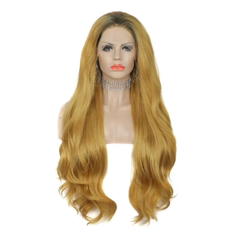 Golden Goddess Transformation: Blonde Lace Front Wig for Confident Feminine Vibes - Sissy Panty Shop