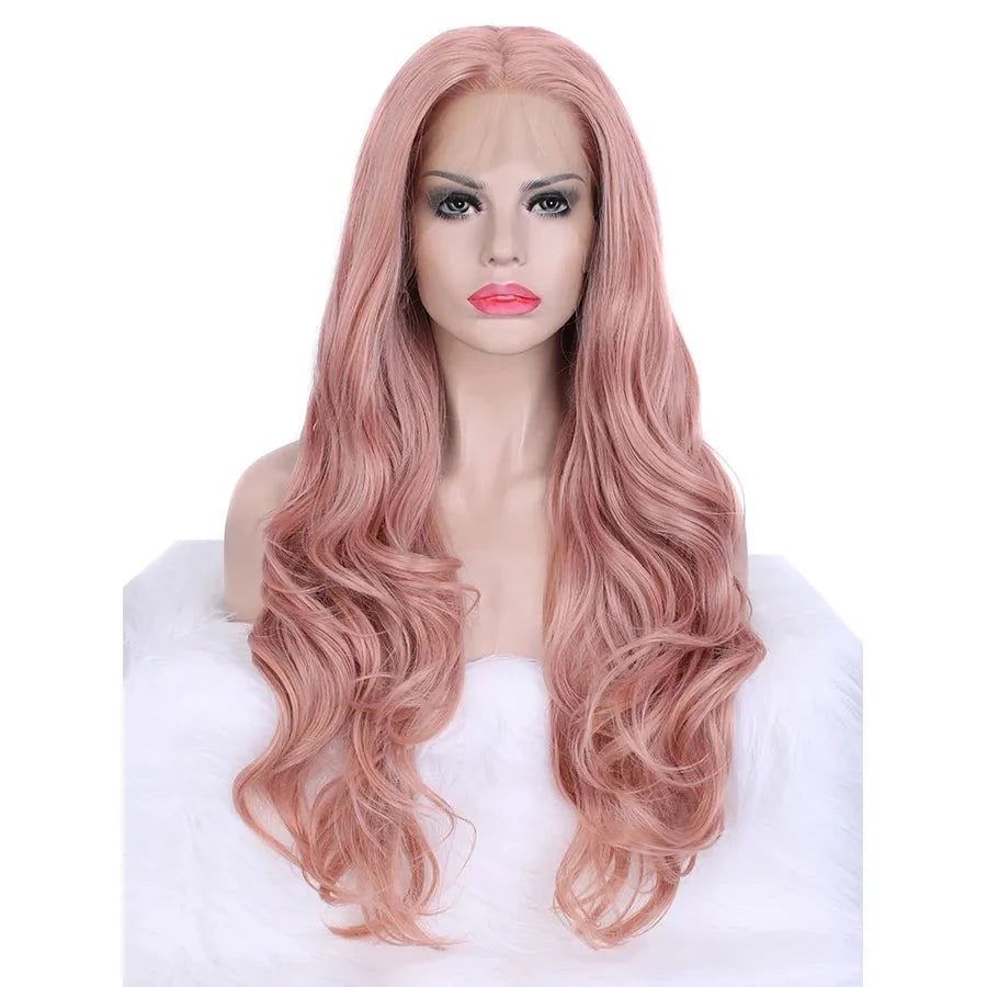 Sultry Waves: Long Wavy Lace Front Wig for Captivating Feminine Flair - Sissy Panty Shop