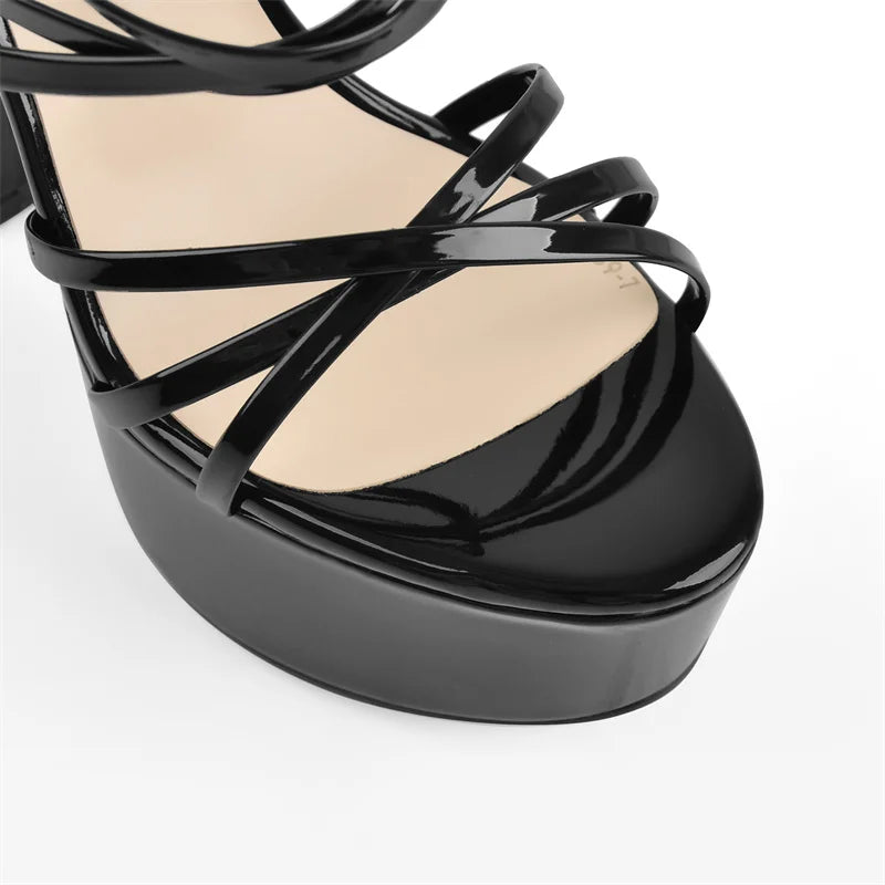 Strappy Sissy Platform Sandals