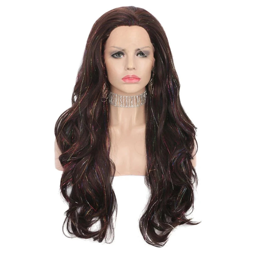 Glamourize Your Look with our Sassy Lace Front Glitter Wig - Perfect for Men Embracing Feminine Elegance! - Sissy Panty Shop