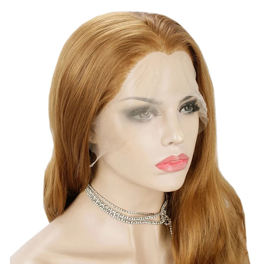 Golden Goddess: Sassy Waves Blonde Lace Front Wig for Feminine Elegance - Sissy Panty Shop