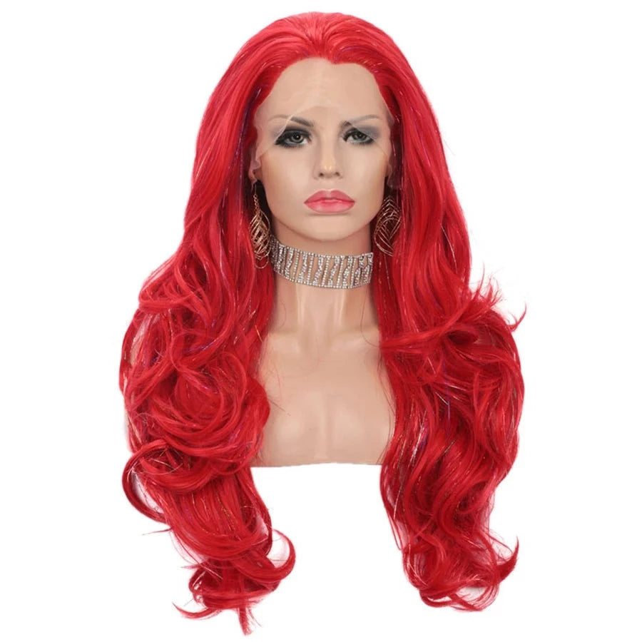 Glamourize Your Look with our Sassy Lace Front Glitter Wig - Perfect for Men Embracing Feminine Elegance! - Sissy Panty Shop