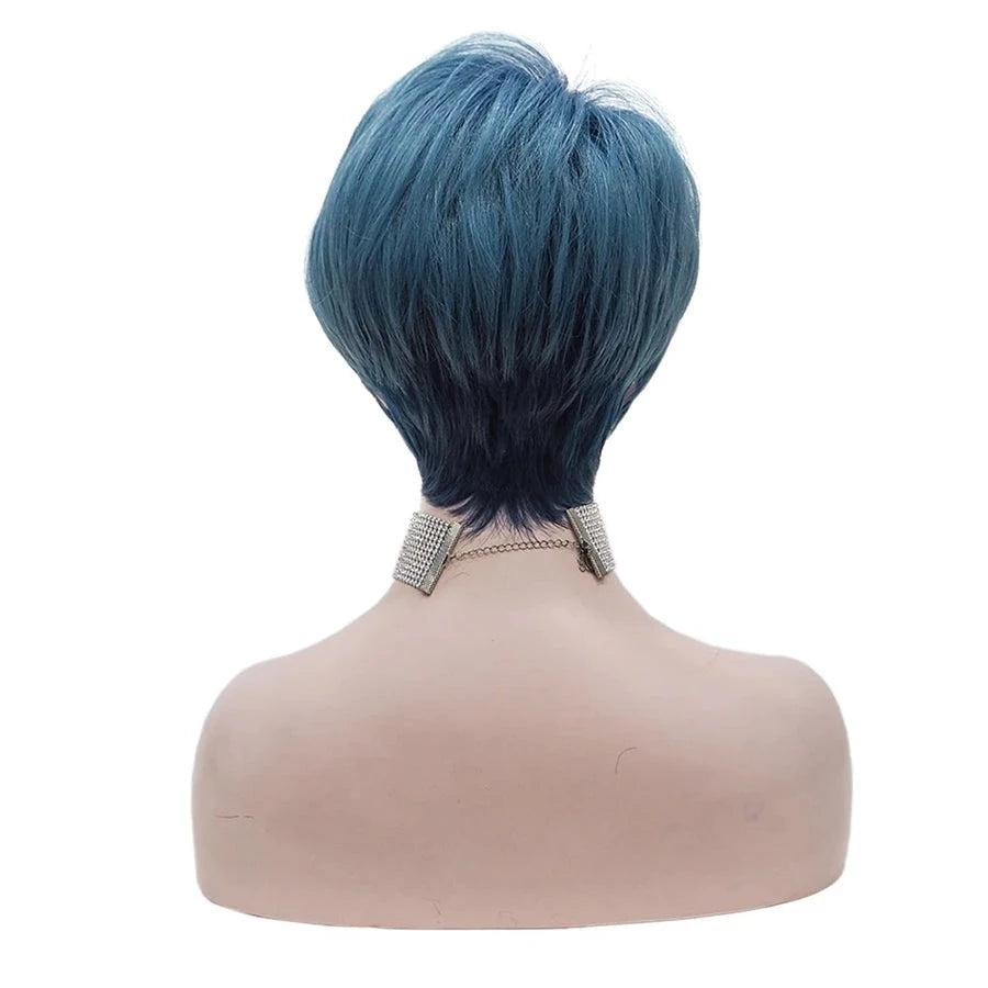 Sassy Chic Delight: Colorful Short Straight Wig for Ultimate Feminine Vibes! - Sissy Panty Shop