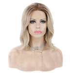 Sassy Transformation Delight: Ash Blonde Ombre Lace Front Wig for Confident Sissy Elegance - Sissy Panty Shop