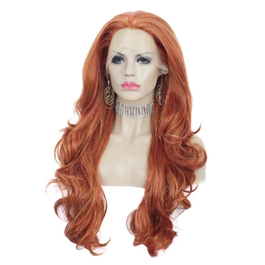 Glamourize Your Look with our Sassy Lace Front Glitter Wig - Perfect for Men Embracing Feminine Elegance! - Sissy Panty Shop