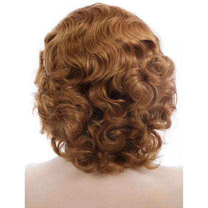 Sassy Charm: Short Blonde Lace Front Wavy Wig for Effortless Feminine Elegance - Sissy Panty Shop