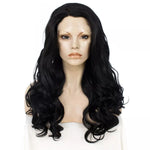 Sultry Elegance: Black Lace Front Wavy Wig for Fabulous Feminization - Sissy Panty Shop