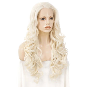Sassy Elegance: Blonde Wavy Lace Front Wig for a Flirty Feminine Look - Sissy Panty Shop