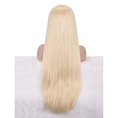 Sassy Elegance: Blonde Lace Front Straight Wig for Feminine Transformation - Sissy Panty Shop