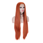 Sultry Elegance: Ginger Lace Front Long Straight Wig for Sissy Boys and Feminization Enthusiasts - Sissy Panty Shop