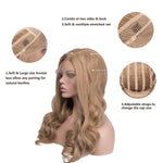 Sassy Elegance: Long Honey Blonde Lace Front Wavy Wig for Feminine Transformation - Sissy Panty Shop